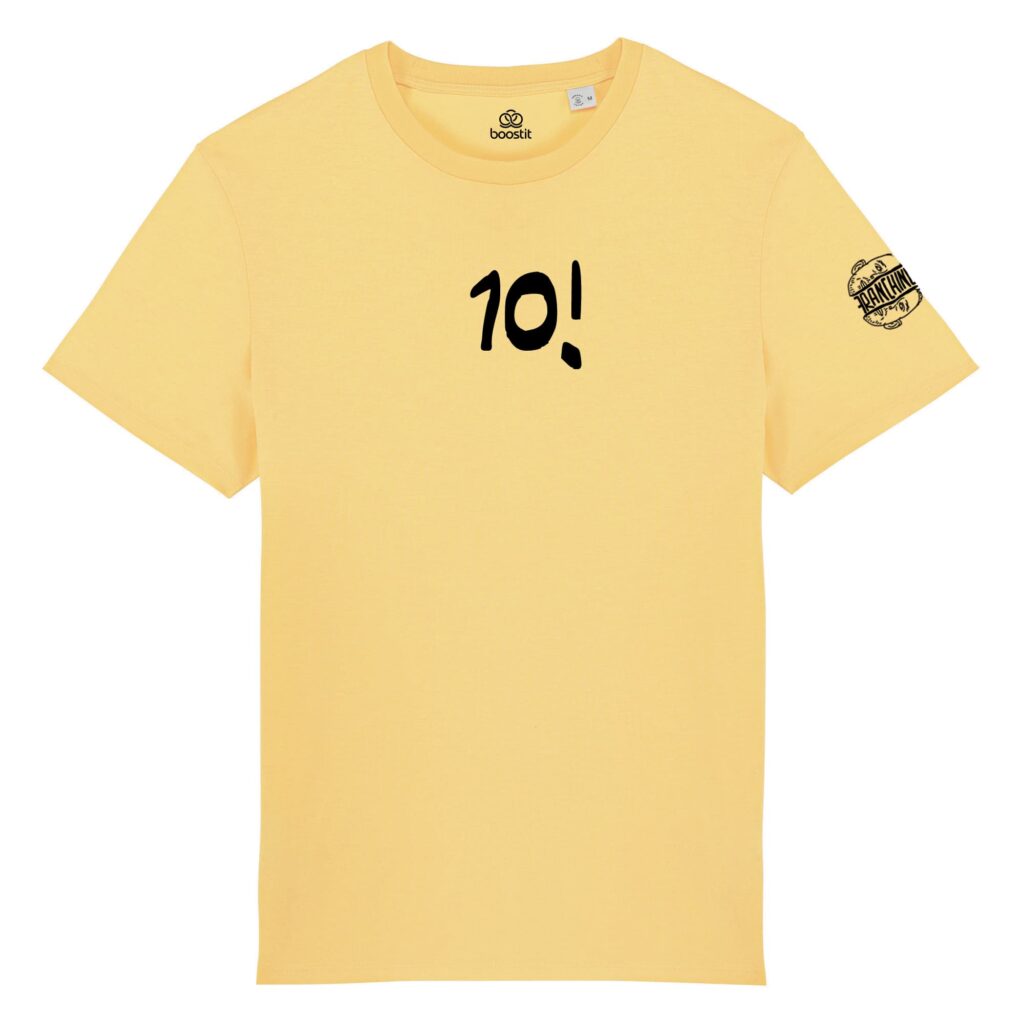 T-shirt 10! Franchino unisex giallo