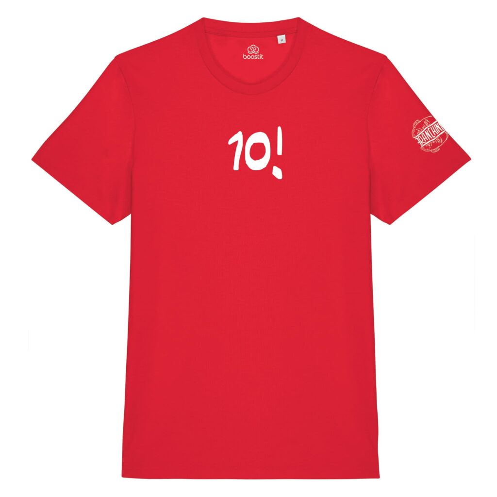 T-shirt 10! Franchino unisex rosso
